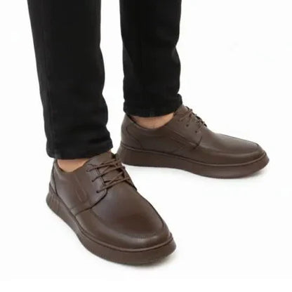 حذاء رجالي كلاسيكي من الجلد الطبيعي