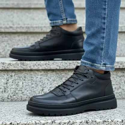 حذاء كاجوال رجالي من الجلد الطبيعي