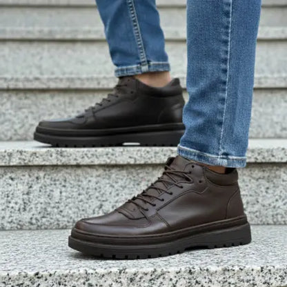 حذاء كاجوال رجالي من الجلد الطبيعي