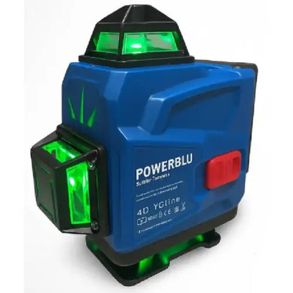 Niveau laser 16 lignes 4D 2 Batteries POWERBLUE