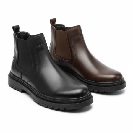 بوت رجالي كاجوال جلد طبيعي